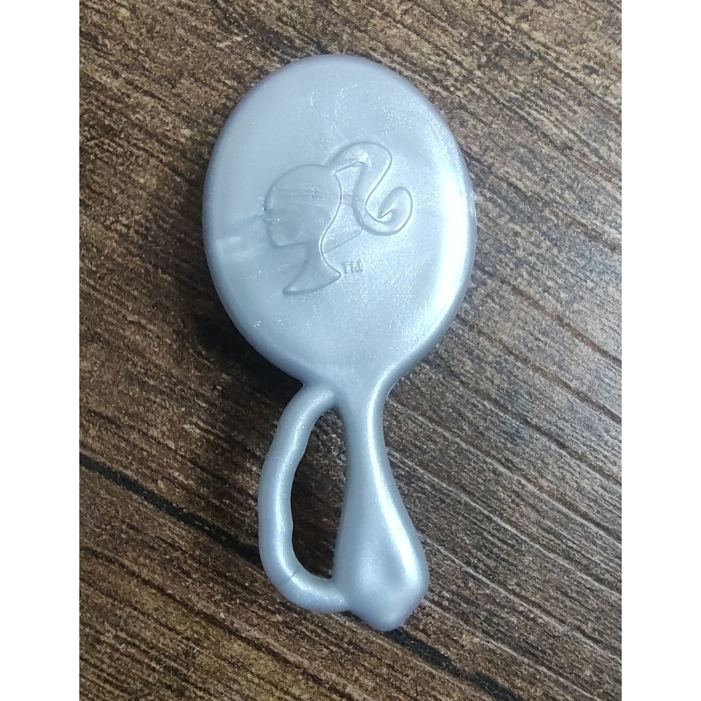 Barbie Fashion Doll Silver Hairbrush Replacement Piece Part Z35